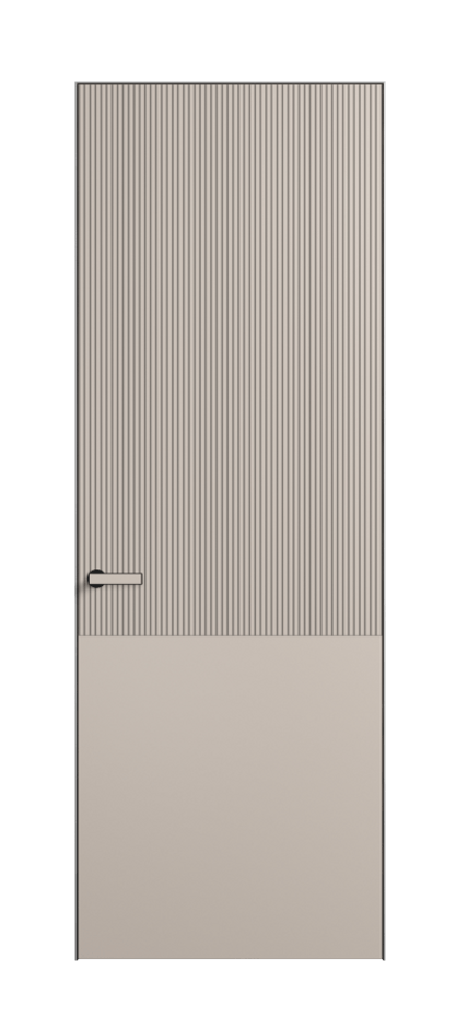 Дверь межкомнатная Velvet АКП 8205 Матовый светло-бежевый. Скрытый короб Черный Цена 61569 . Фабрика дверей Волховец 8 (800) 551 43 19 Межкомнатная дверь Velvet АКП 8205 Матовый светло-бежевый. Цена 61569 | Volhovec