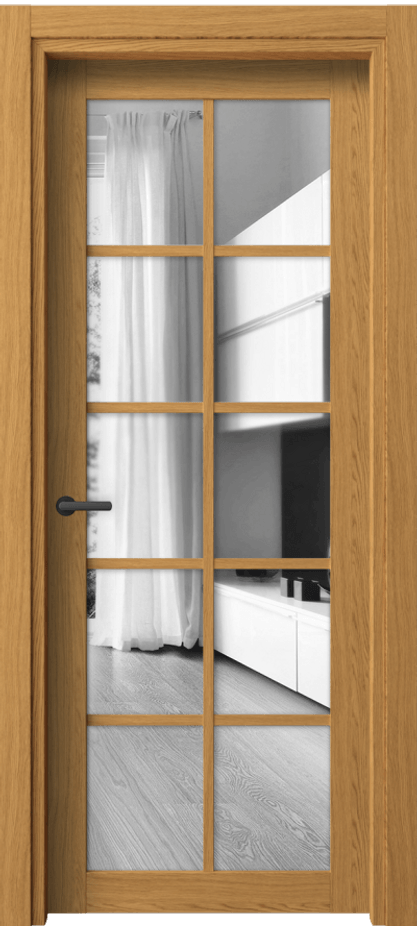 Межкомнатная дверь Neo 2106 Ванильный дуб Двустороннее зеркало, триплекс Цена 1700 AZE | Volhovec