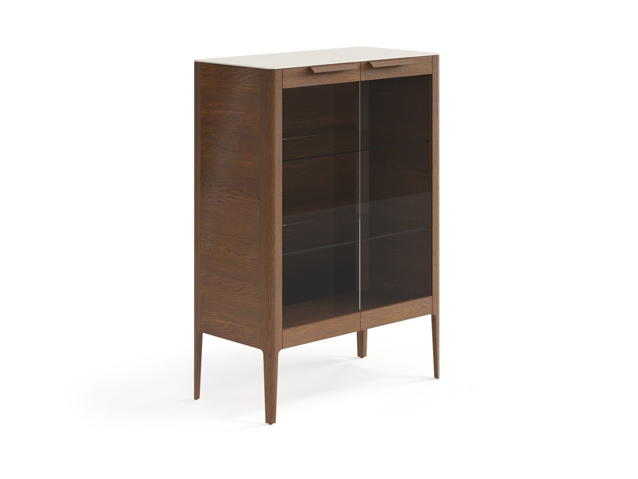 Витрина Piega дуб каштановый матовый