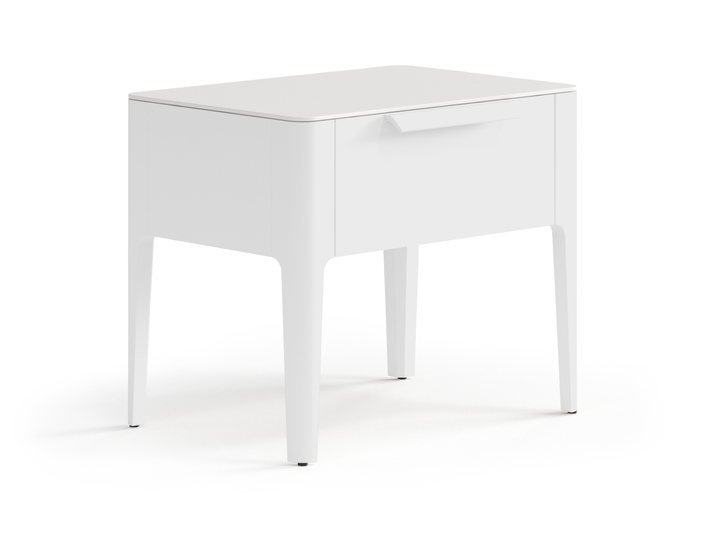 Мебель Тумба прикроватная Piega 1 ящик. Цвет Матовый светло-серый. Материал Гладкая эмаль. Коллекция Тумба прикроватная Piega 1 ящик. Фото. Мебель Тумба прикроватная Piega 1 ящик. Цвет Матовый светло-серый. Материал Гладкая эмаль. Коллекция Тумба прикроватная Piega 1 ящик. Картинка.