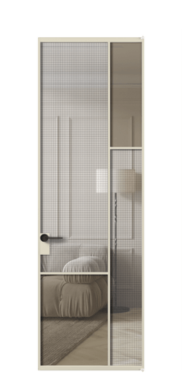 Межкомнатная дверь АЛПЛ041.12 АБСР MS+Бронза триплекс. Цвет Алюминий бежево-серый. Материал Алюминий в эмали. Коллекция Mosaic. Фото. Дверь межкомнатная АЛПЛ041.12 АБСР MS+Бронза триплекс. Цвет Алюминий бежево-серый. Материал Алюминий в эмали. Коллекция Mosaic. Картинка.