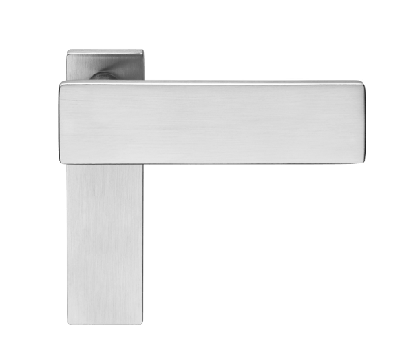 Ручки для дверей Ручка дверная Дуэ. Цвет Матовый хром. Коллекция Дуэ. Картинка.